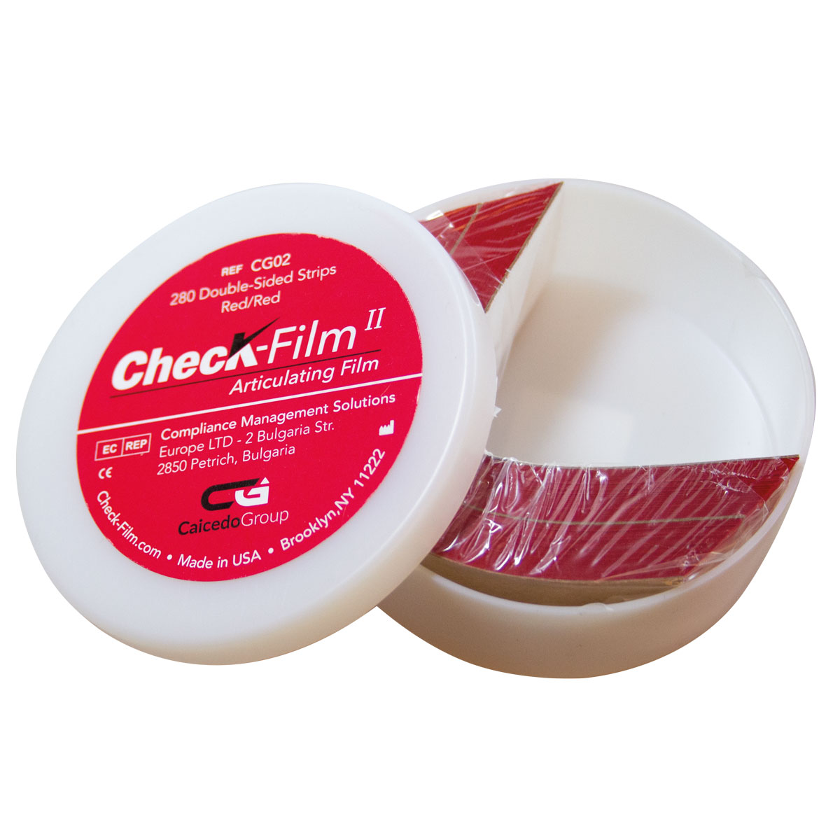 Check-Film II, red/red Coloration double face. 70% Soldes